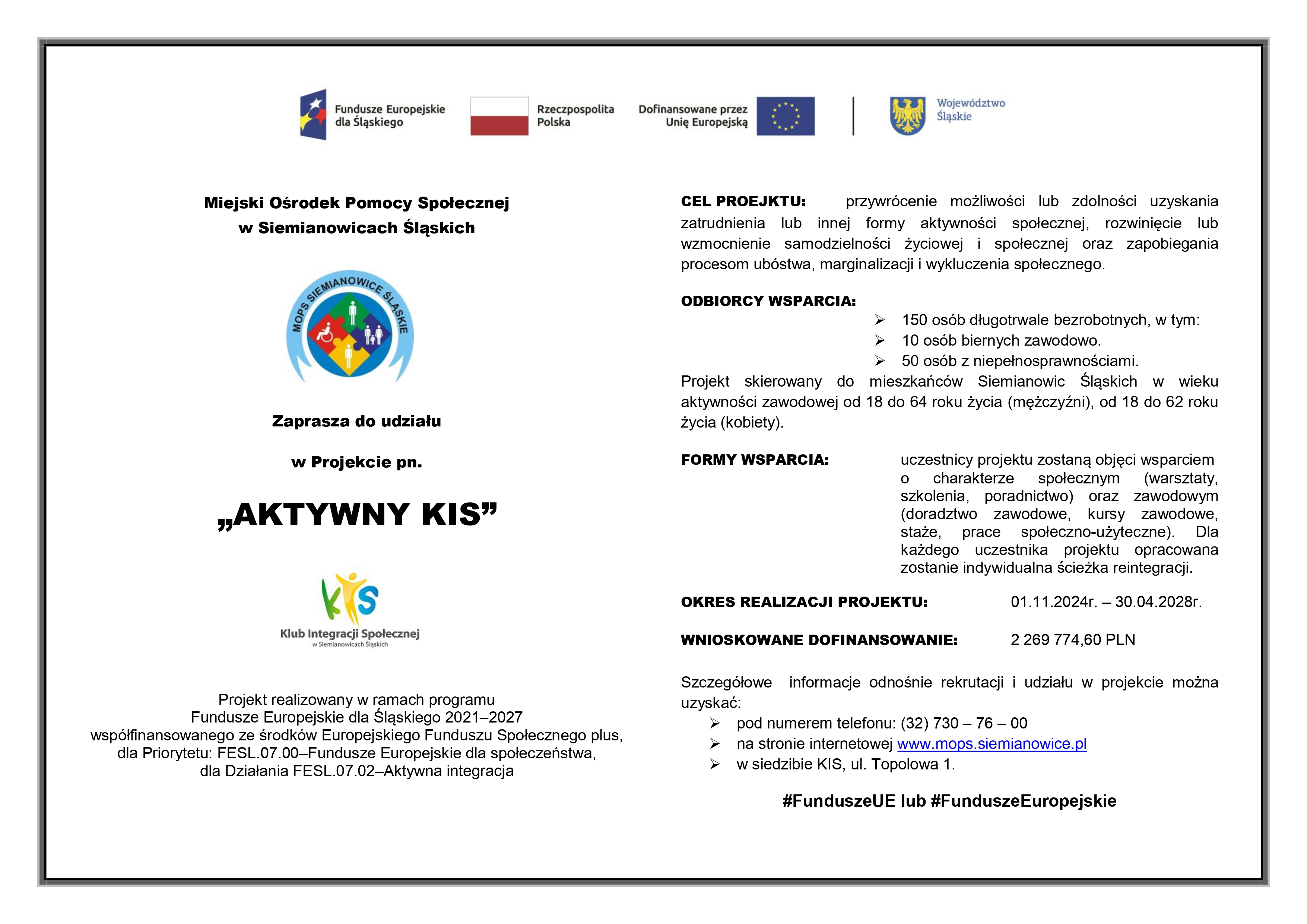 Obrazek dla: Projekt „Aktywny KIS”