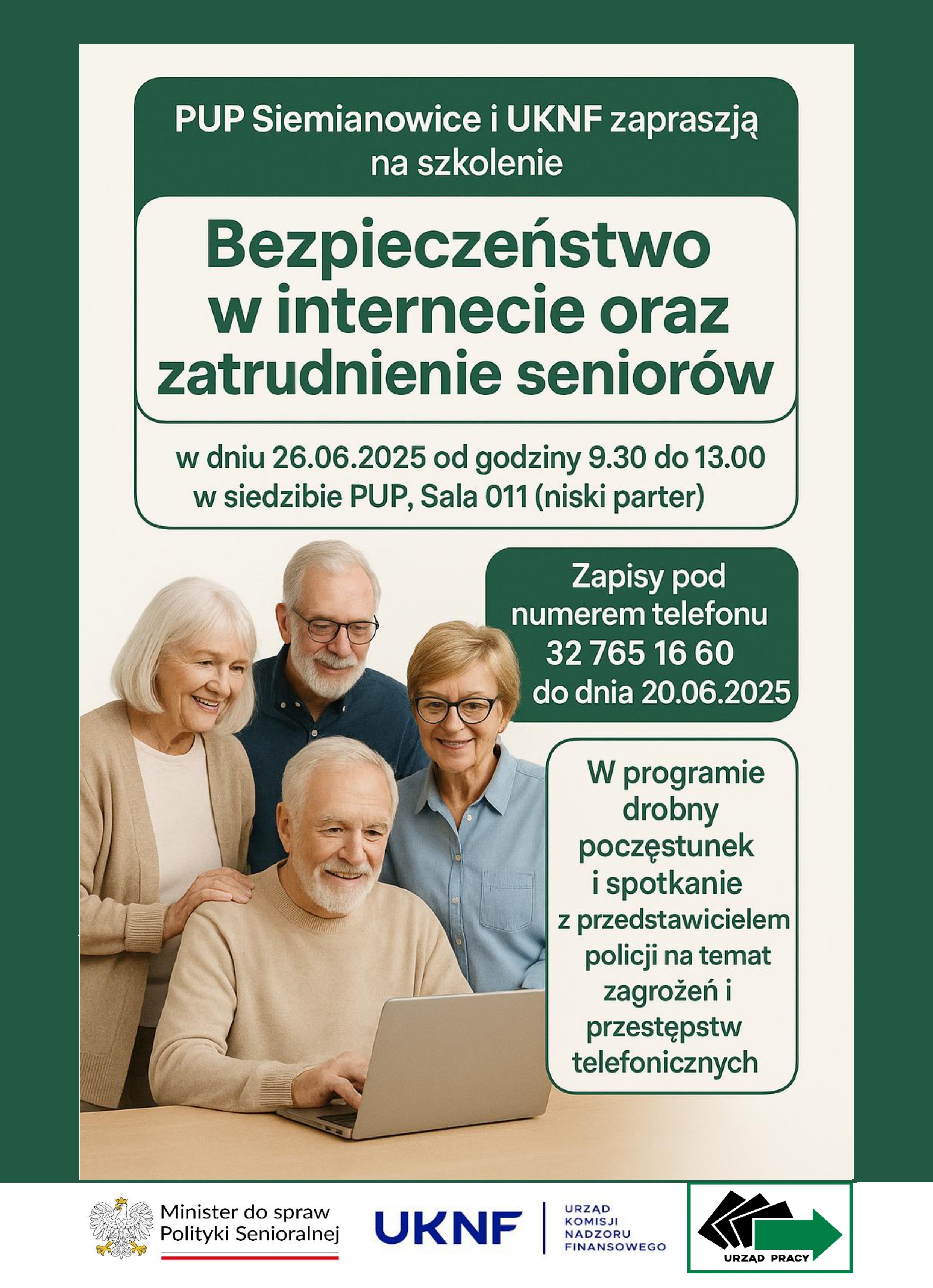 Zdjęcie artykułu Bezpieczeństwo w internecie oraz zatrudnienie seniorów